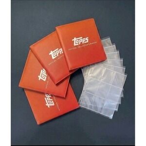 4X Topps 2026 Official Collectors Binder & 10 Pages. 40 Total Pages